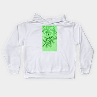 stylized bamboo leaf patterns and design Kids Hoodie